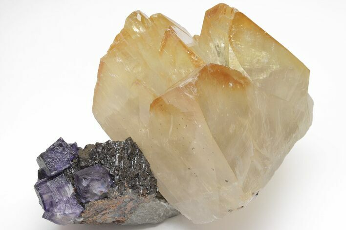 Calcite, Cubic Fluorite & Sphalerite Association - Tennessee #209767